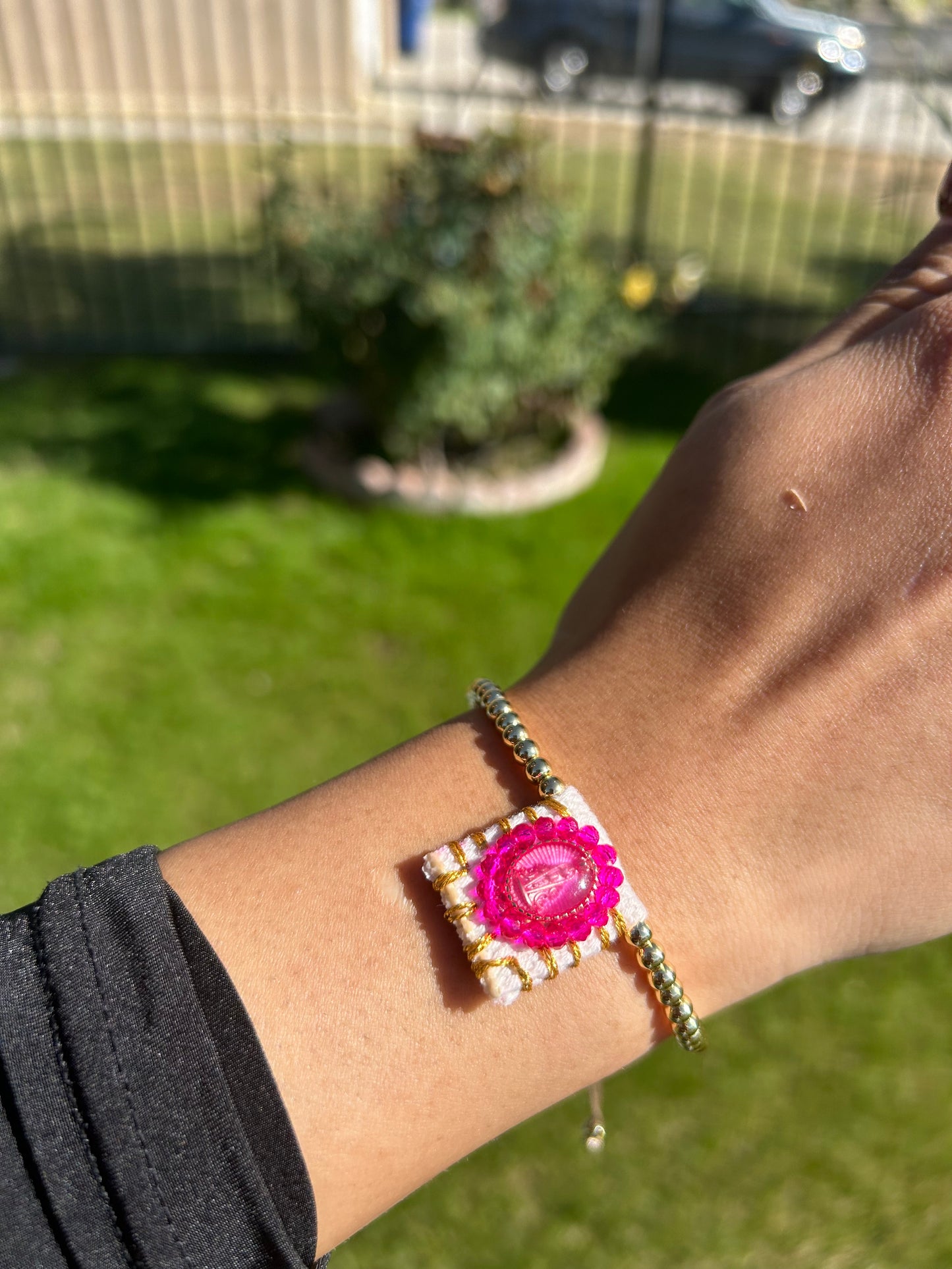 Virgencita medalla bracelet