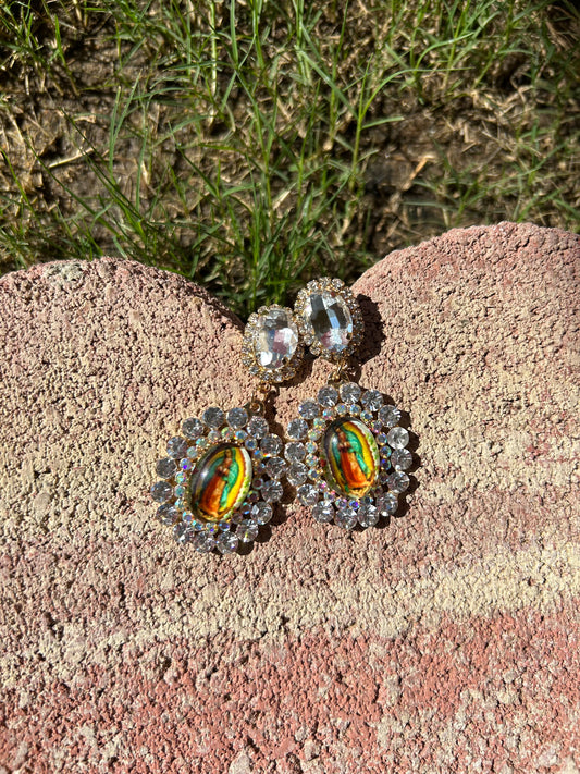 Virgencita Earrings plateado 🩶